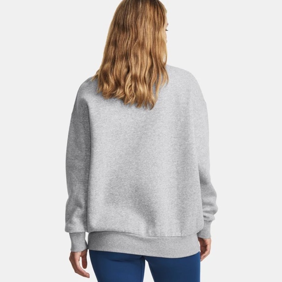 Under Armour Women’s Essential Fleece Oversized Crew - Picture 4 of 5
